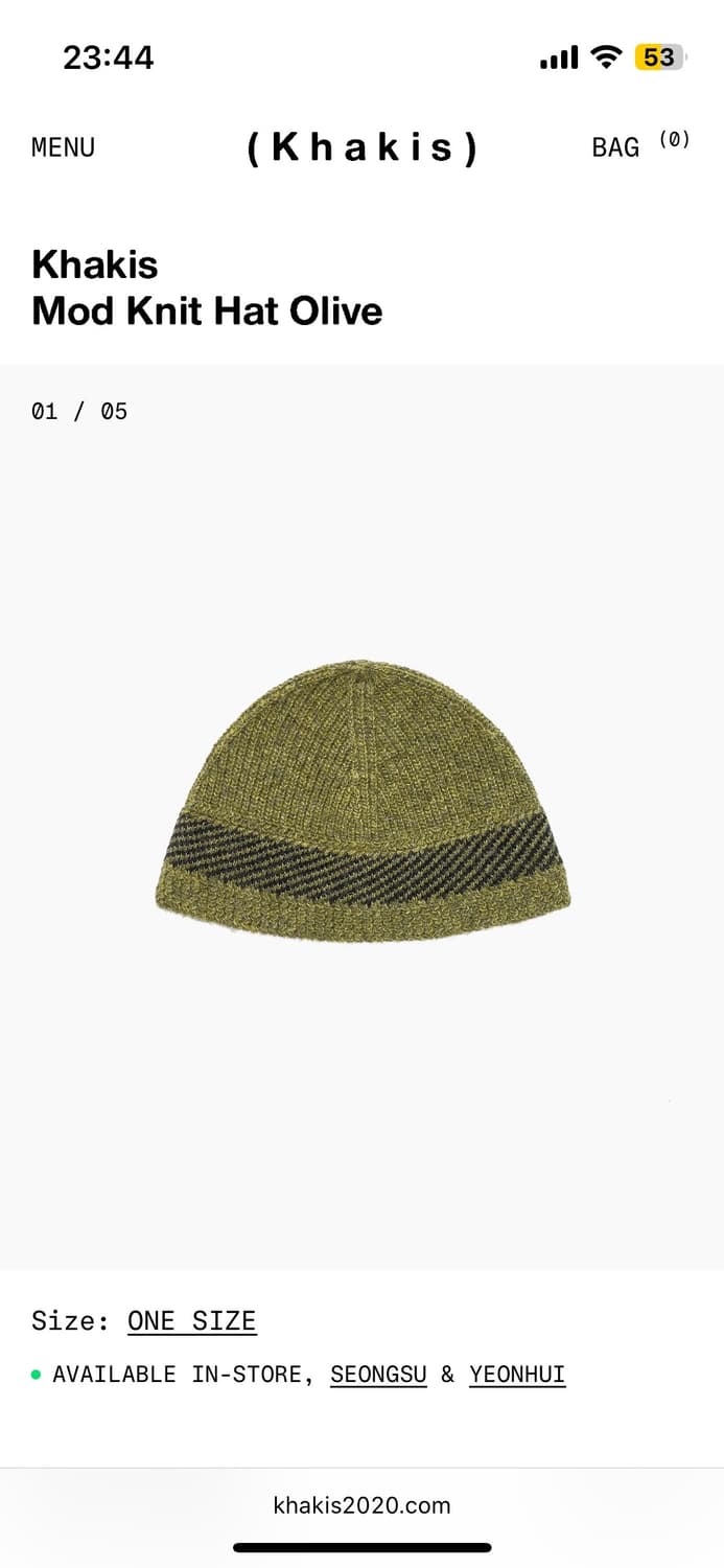 카키스 니트 hat 상품이미지2