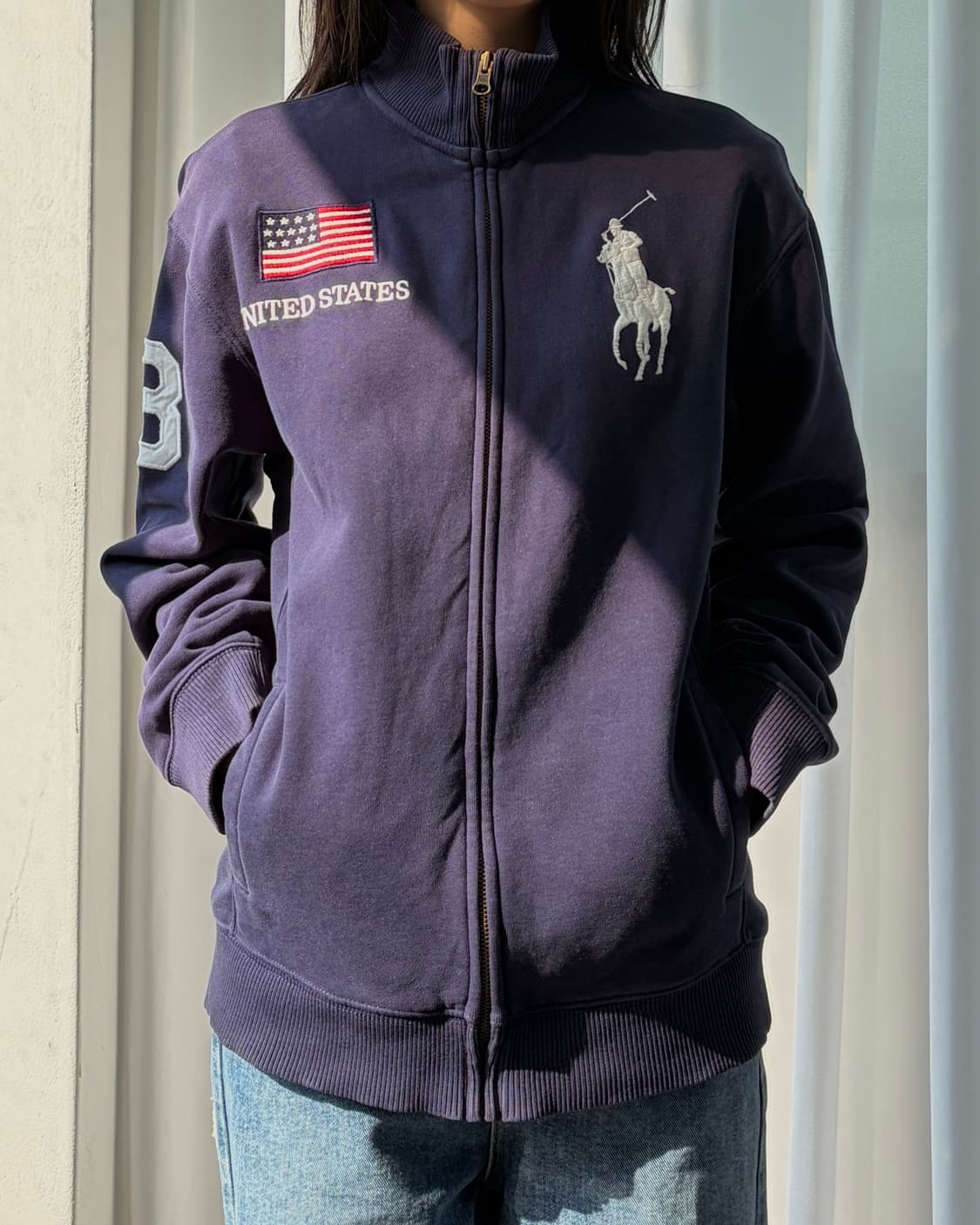 [M]폴로 랄프로렌 빅포니 USA 성조기 치프키프 집업 상품이미지1