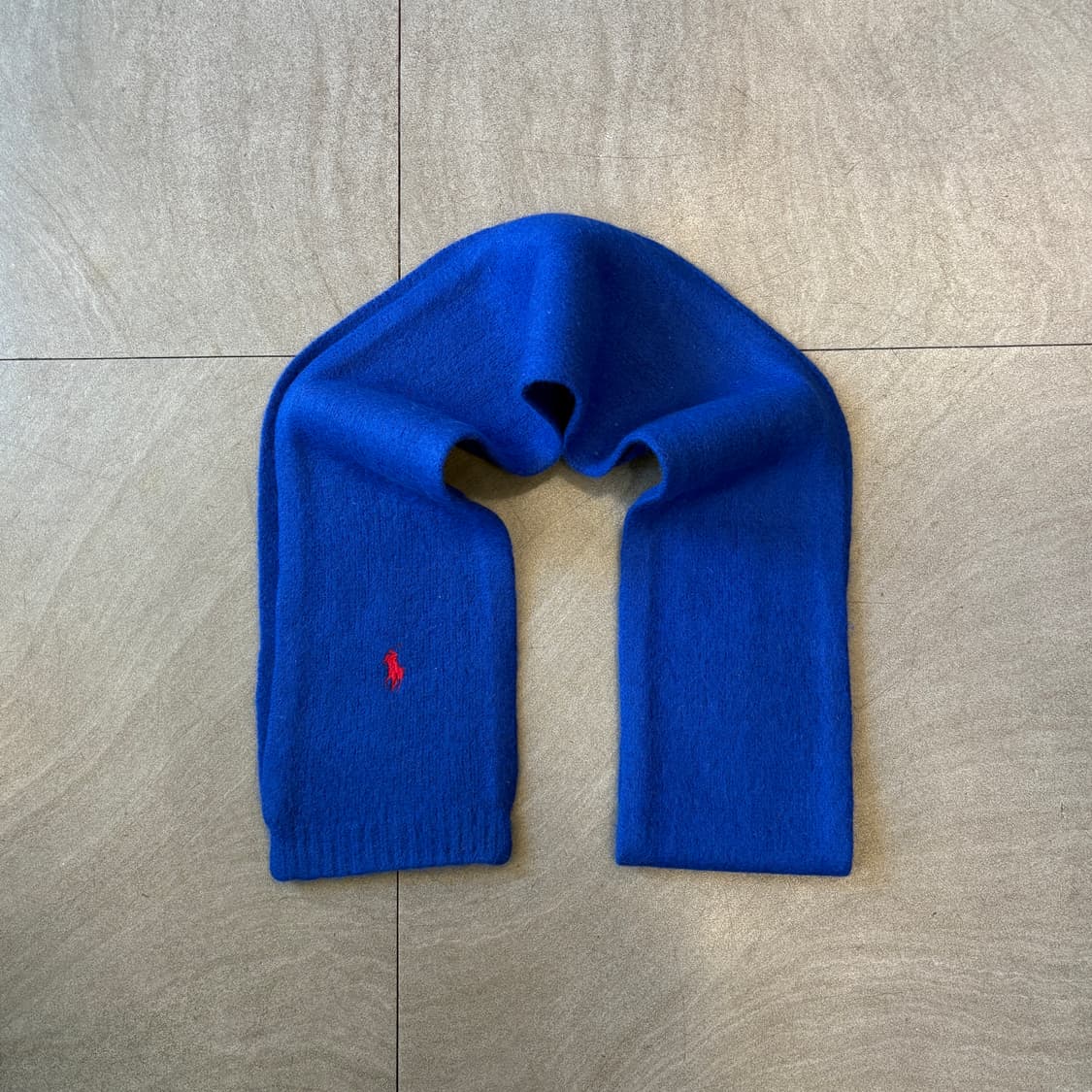 폴로 정품 블루 울 머플러 목도리 상품이미지1