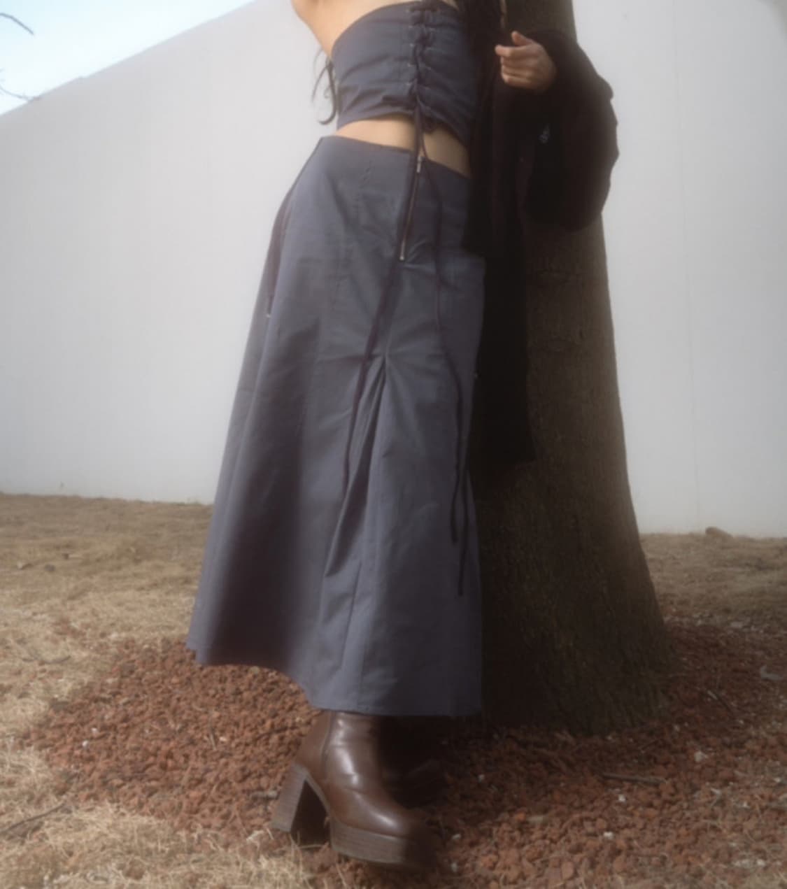 애즈온 나나 롱 스커트 상품이미지2