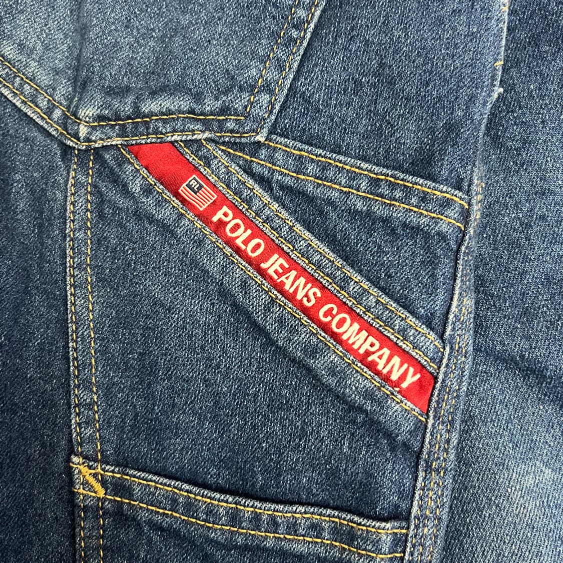 폴로 진스 카펜터 와이드 데님 팬츠 청바지 31~32 상품이미지4