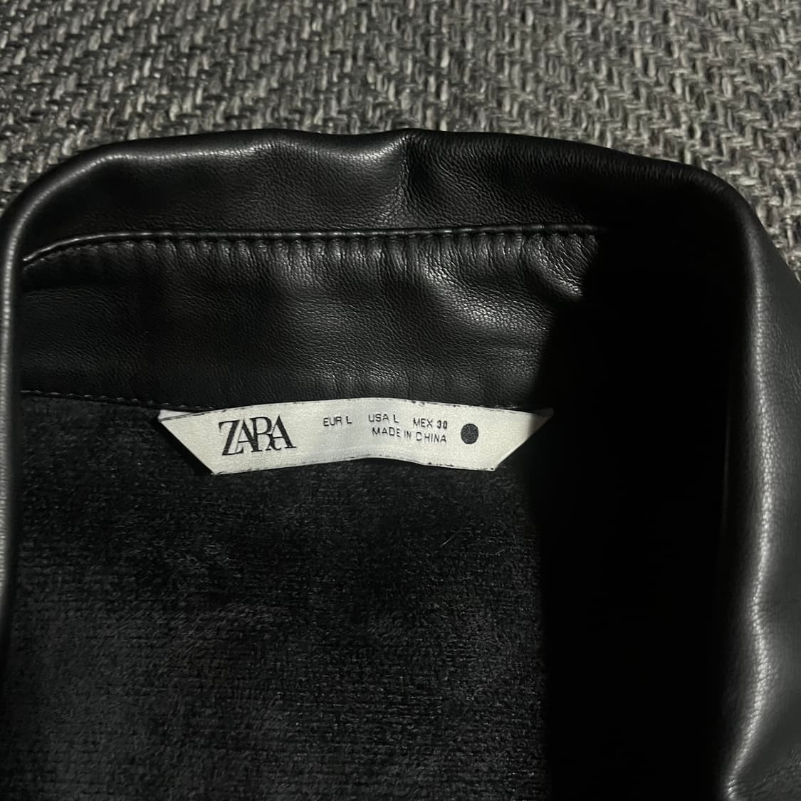 [L] ZARA 자라 레더 셔츠 상품이미지5