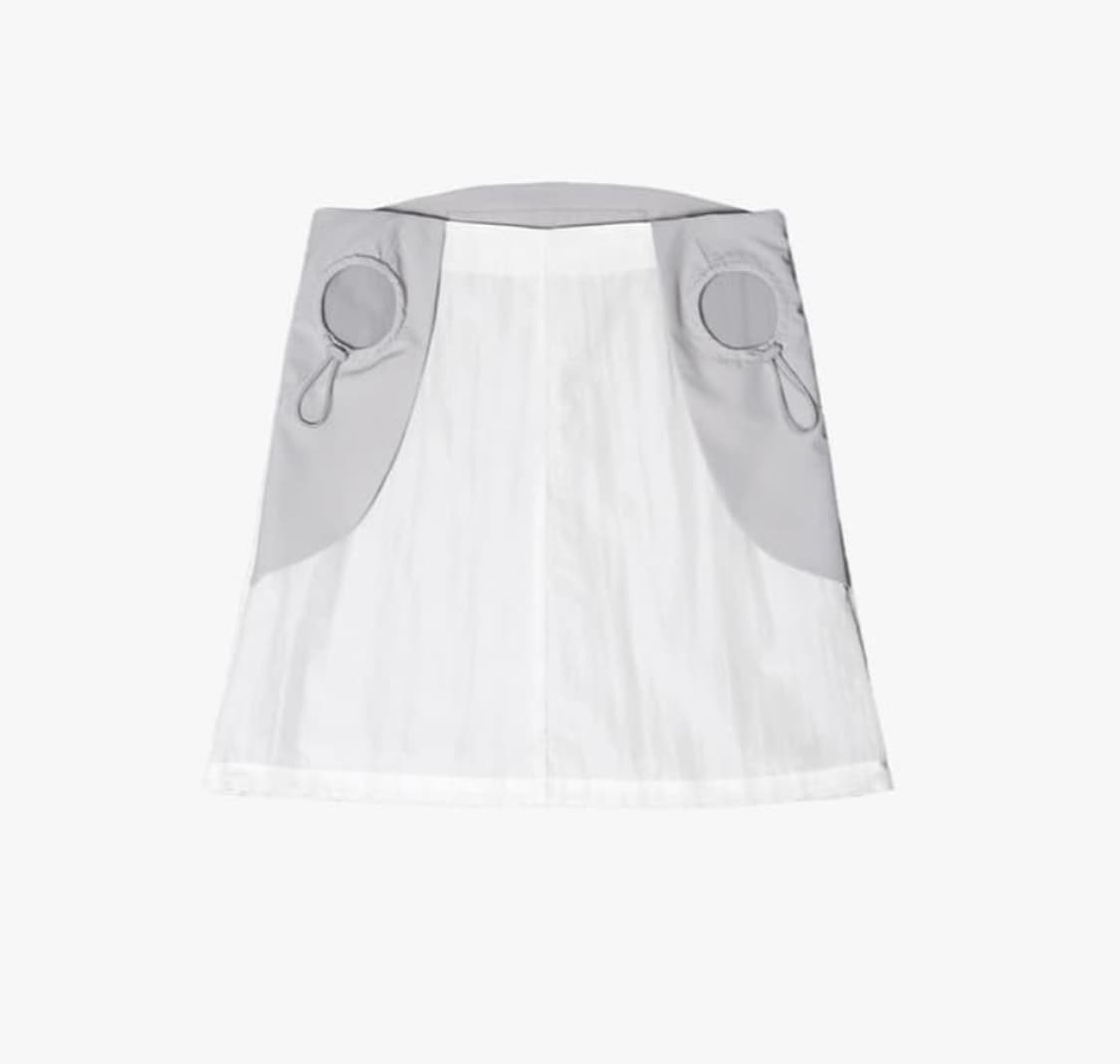 오호스 스트링 홀 미디 스커트 상품이미지1