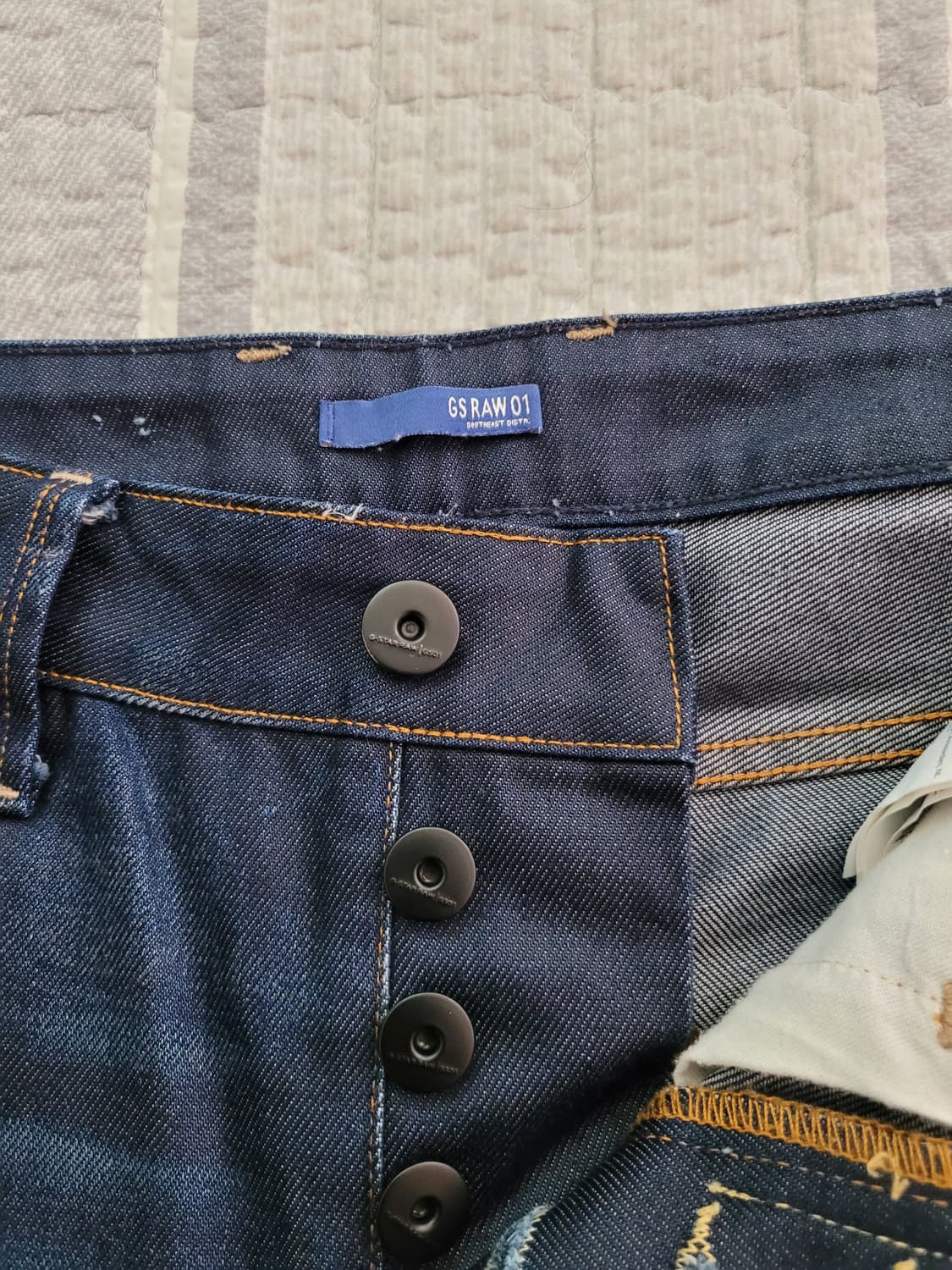 지스타로우 G star raw 어택로우스트레이트 진청워싱진 31사이즈 상품이미지5