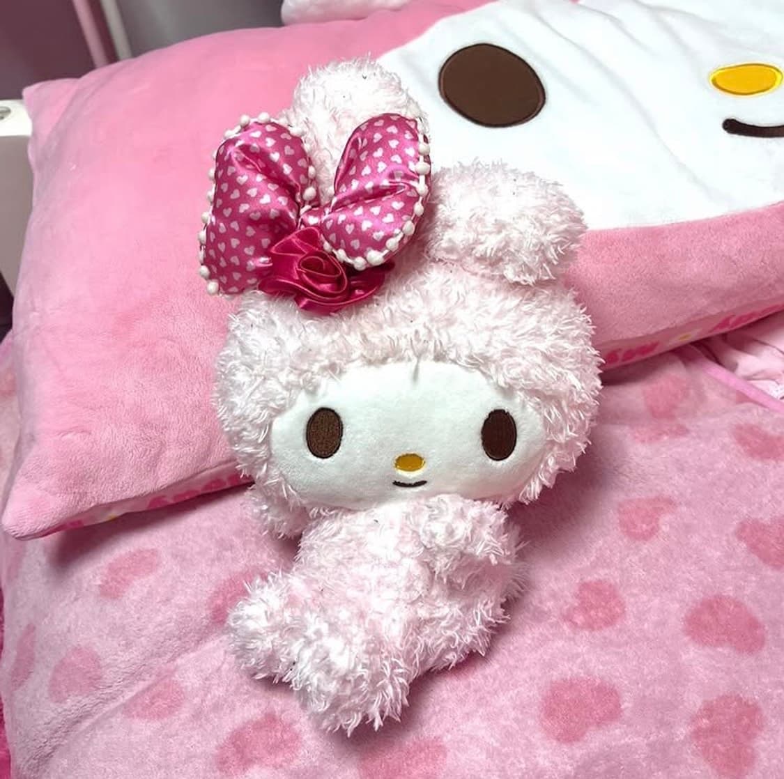 고전 마이멜로디 마멜 모코모코 인형 빈티지 라떼히메갸루 로즈보아 방꾸 상품이미지1