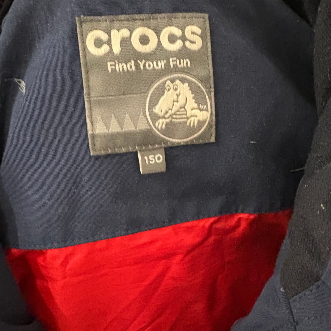 크록스 아동 패딩 조끼 네이비 150 상품이미지6