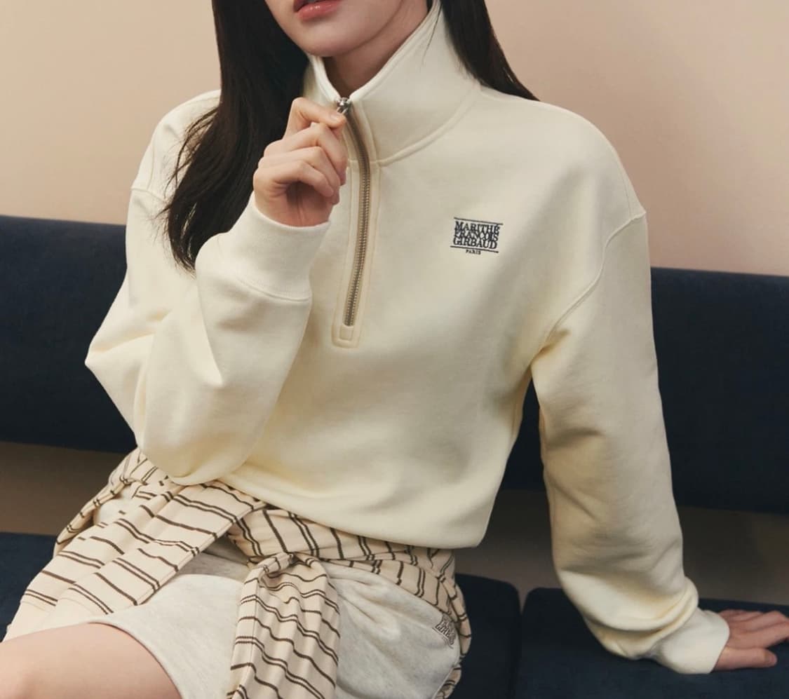 [새 상품] 마리떼 크롭 반 집업 s 상품이미지1