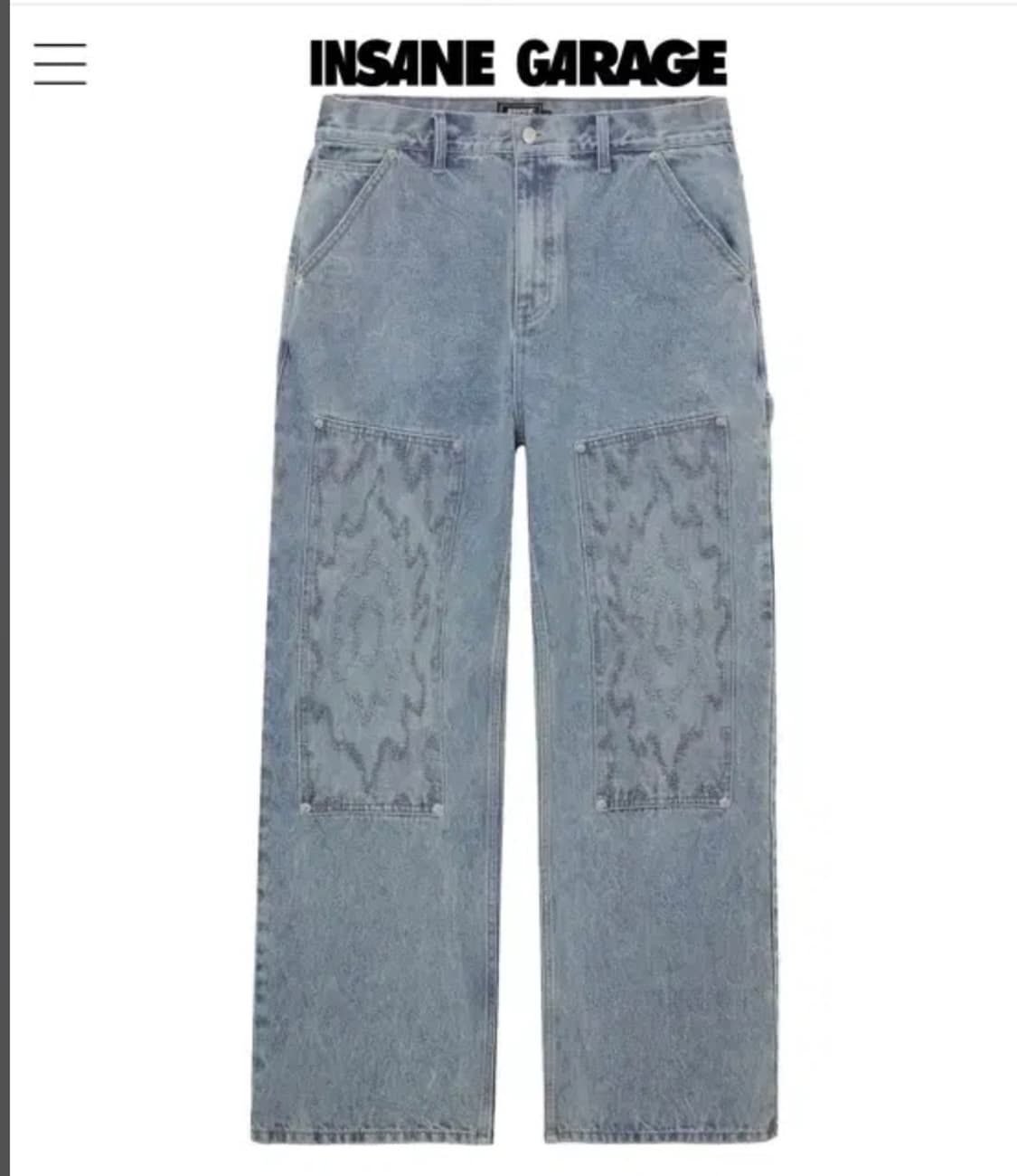 위캔더스 인세인개러지 콜라보 FLAME DOUBLE KEEN 팬츠  상품이미지1