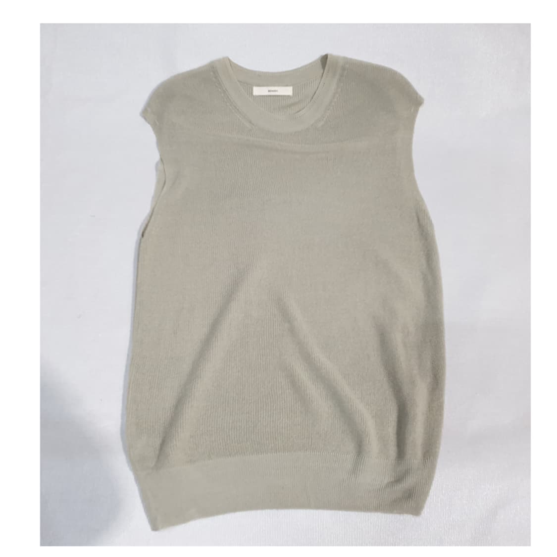 보웬 BOWEN 루즈핏 니트조끼+민소매 F 상품이미지5