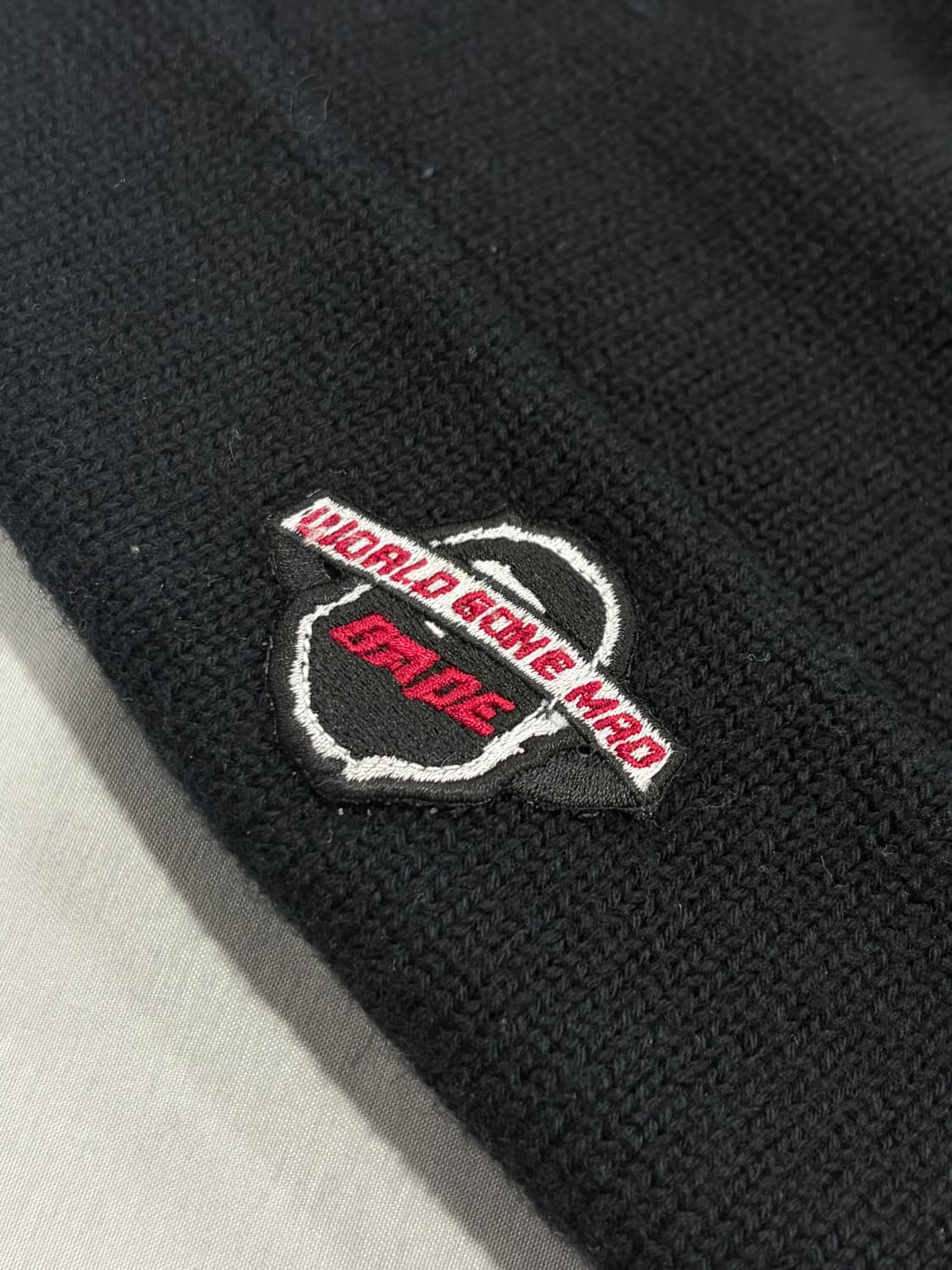 Bape 월드곤매드 로고 니트 비니 블랙 상품이미지2
