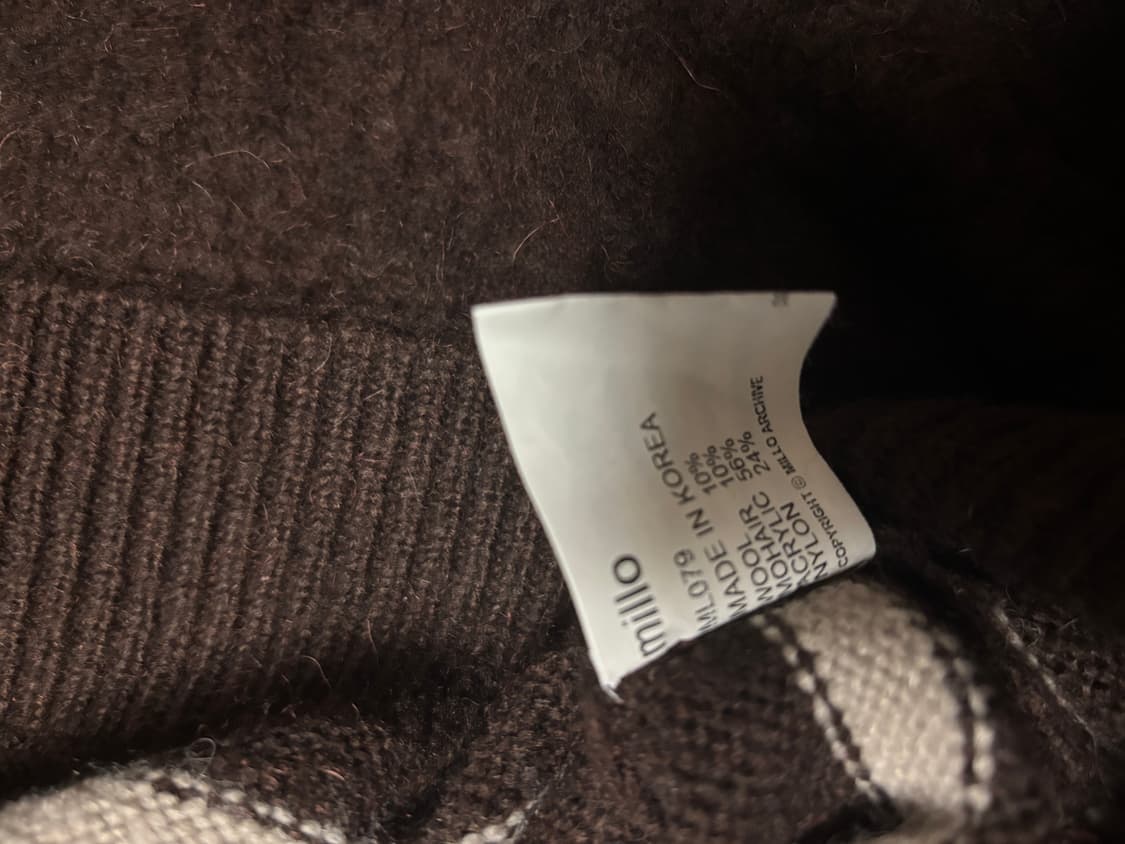 BIRD CHE 니트 다크 그린  상품이미지5