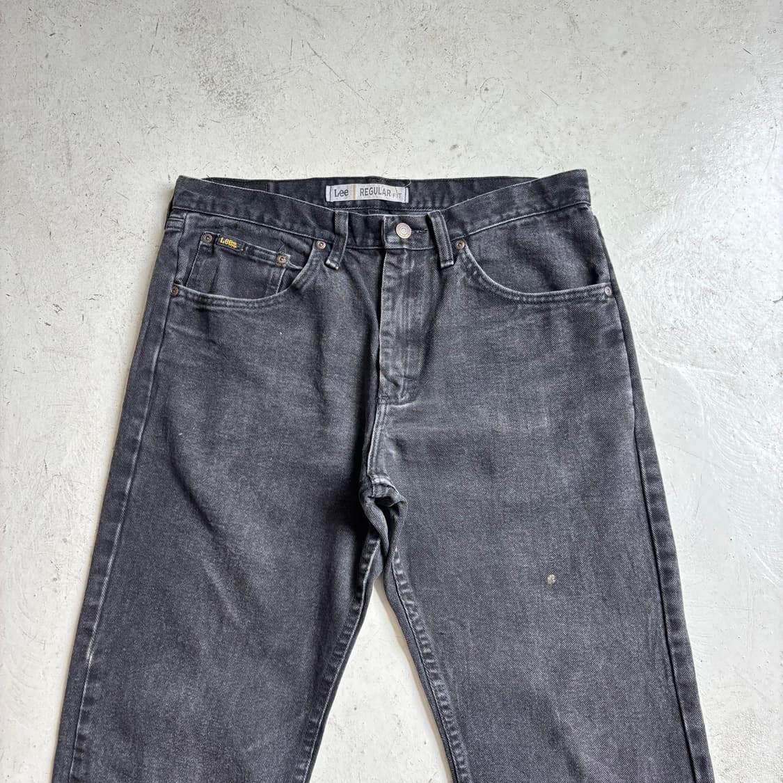 00s LEE 빈티지 흑청 데님팬츠 33x30 상품이미지2
