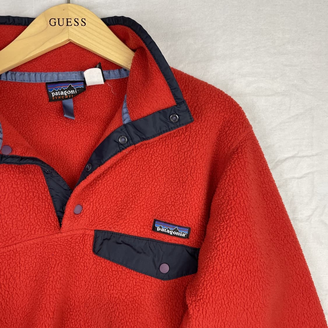 00s 파타고니아 신칠라 스냅-T 레드/블랙 USA 상품이미지2