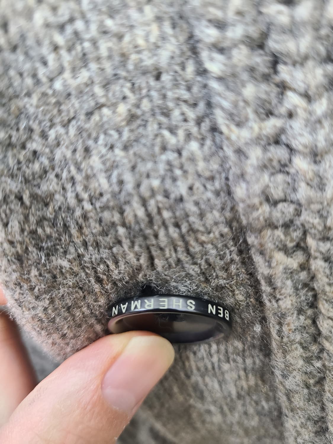 벤셔먼 램스울 숄카라 가디건 상품이미지4