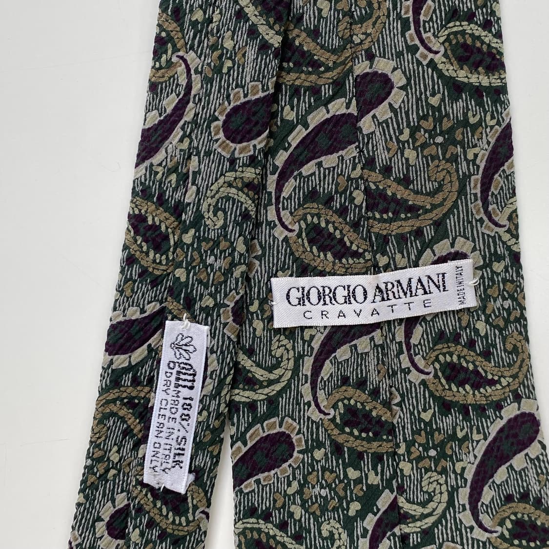 조르지오 알마니 페이즐리 명품 정품넥타이(ARMANI) 8.8cm 상품이미지5