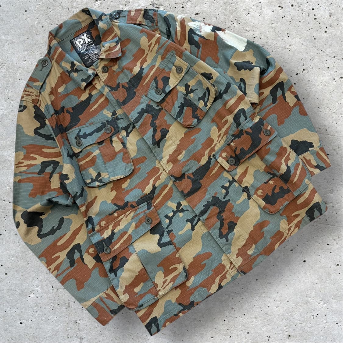 [L] 아비렉스 AVIREX PX 카모플라쥬 야상 자켓 D352 상품이미지1