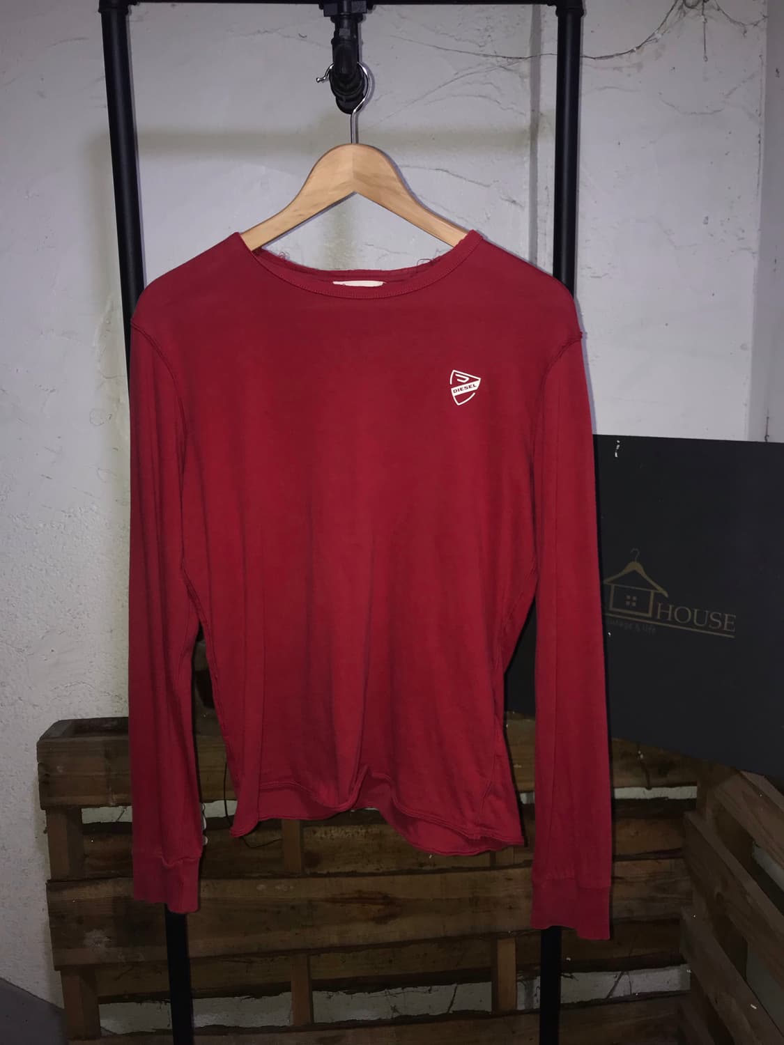 Diesel Red Long Sleeve 상품이미지1