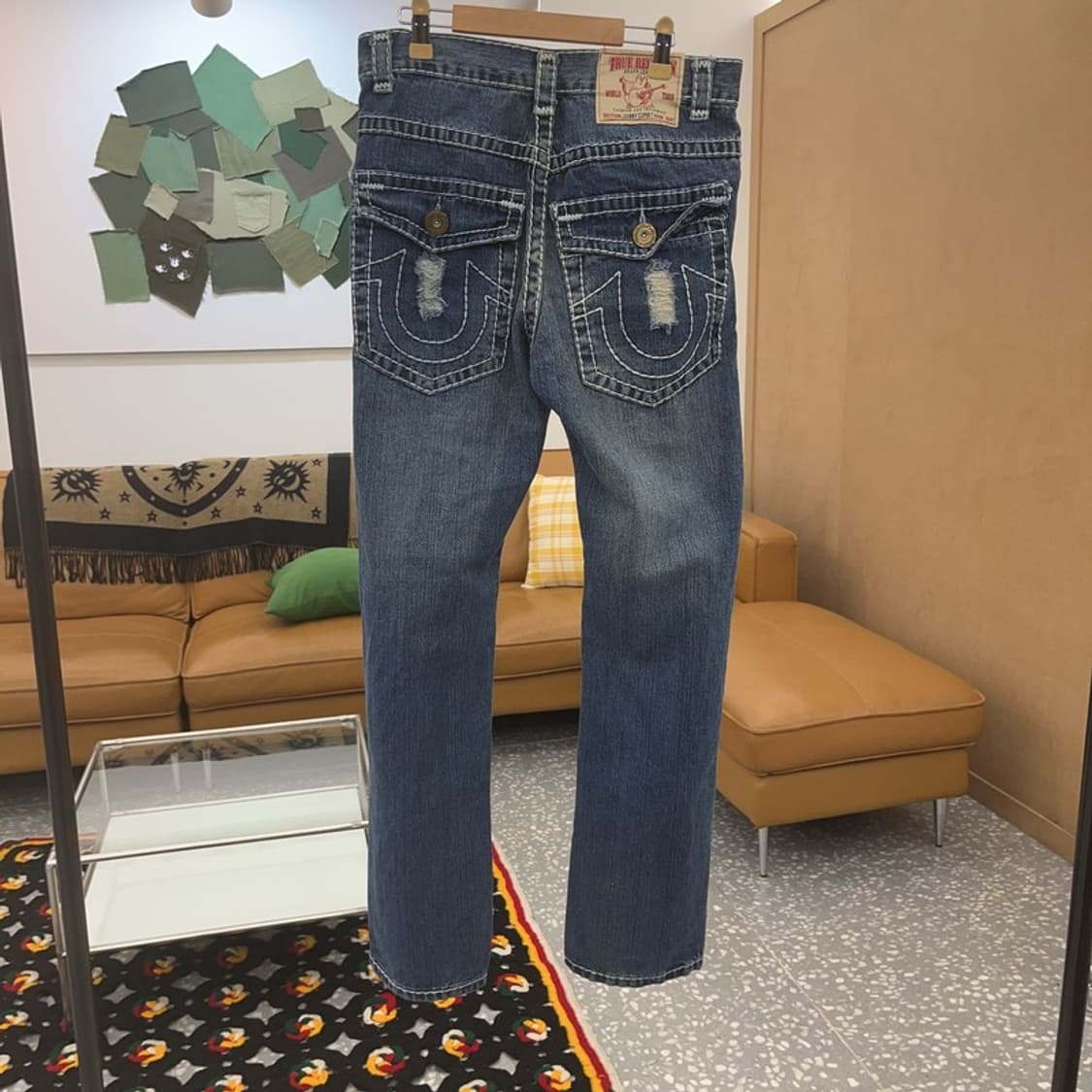 트루릴리젼 빌리슈퍼티 디스트로이드 포켓 데님팬츠 30인치 C07077 상품이미지4