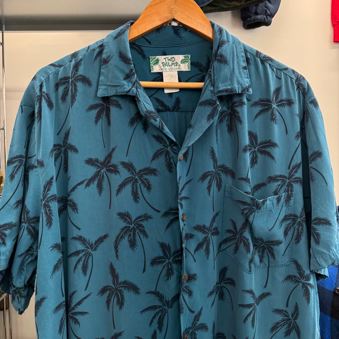 Two Palms 야자수 하와이안 셔츠 made in Hawaii (L) 상품이미지2