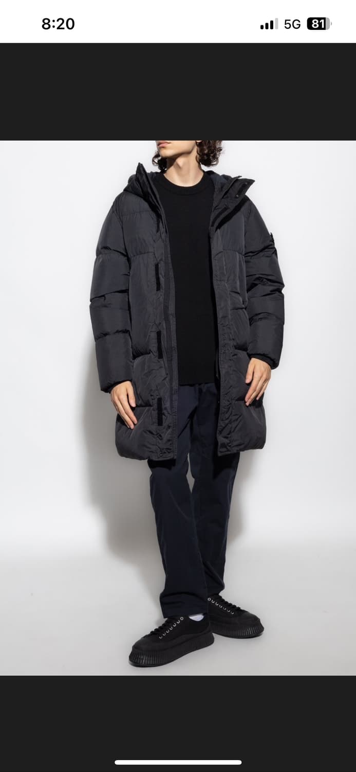 스톤아일랜드 롱패딩 23FW 블랙 M 105 새상품급 상품이미지2
