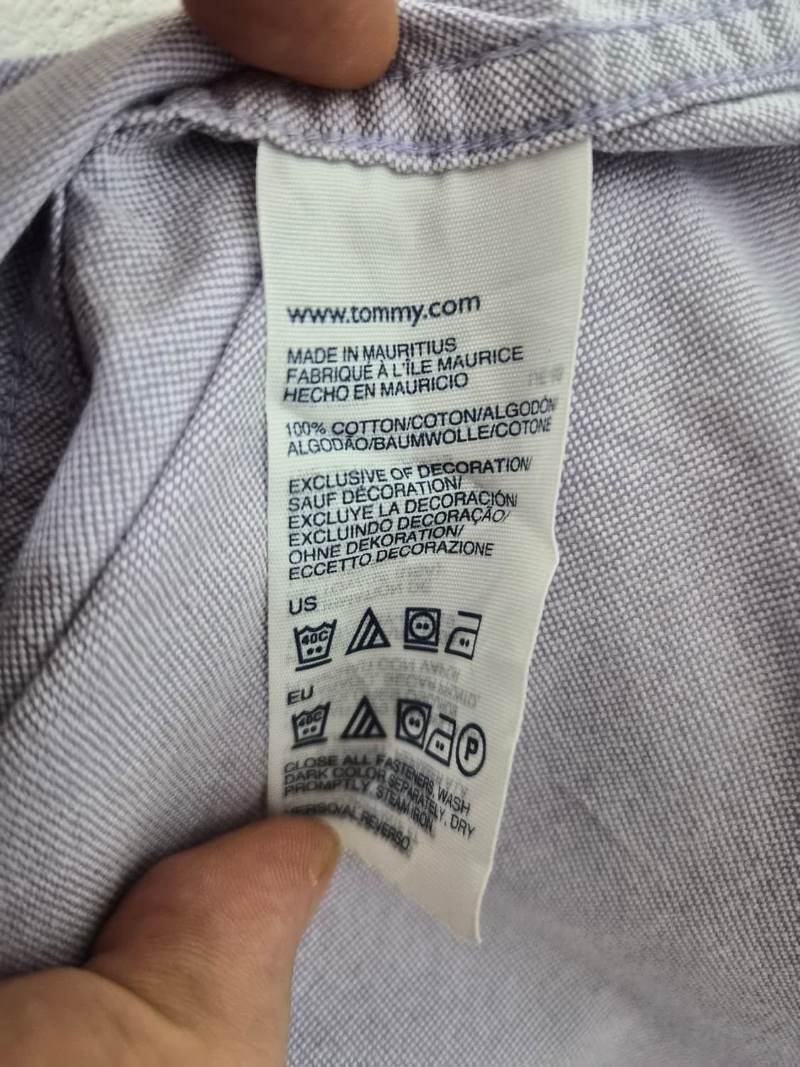 타미힐피거TOMMY 옥스포드 셔츠 L사이즈 - S420 상품이미지5