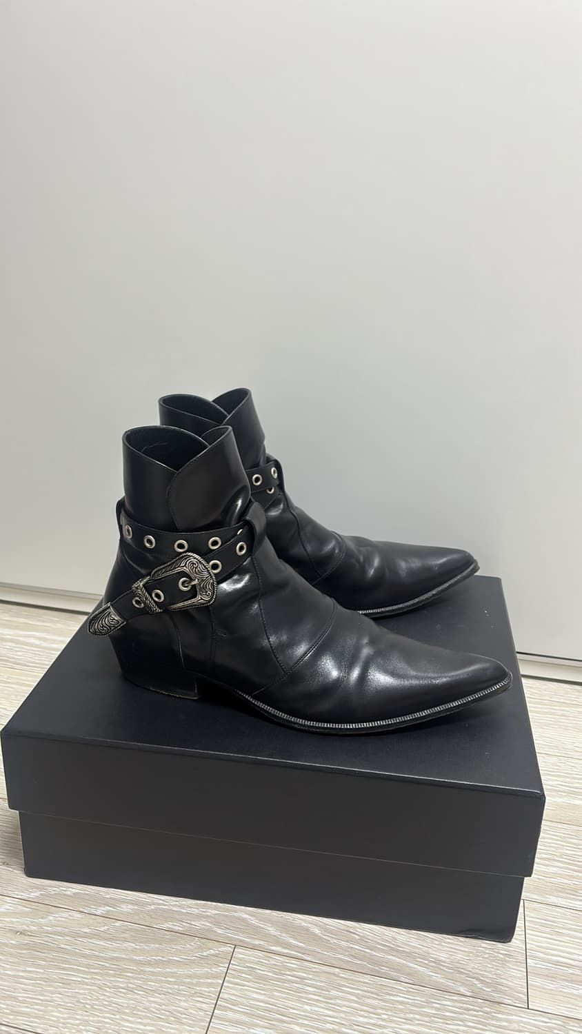 생로랑 14ss 덕키스 하이 웨스턴 부츠 42사이즈 상품이미지1