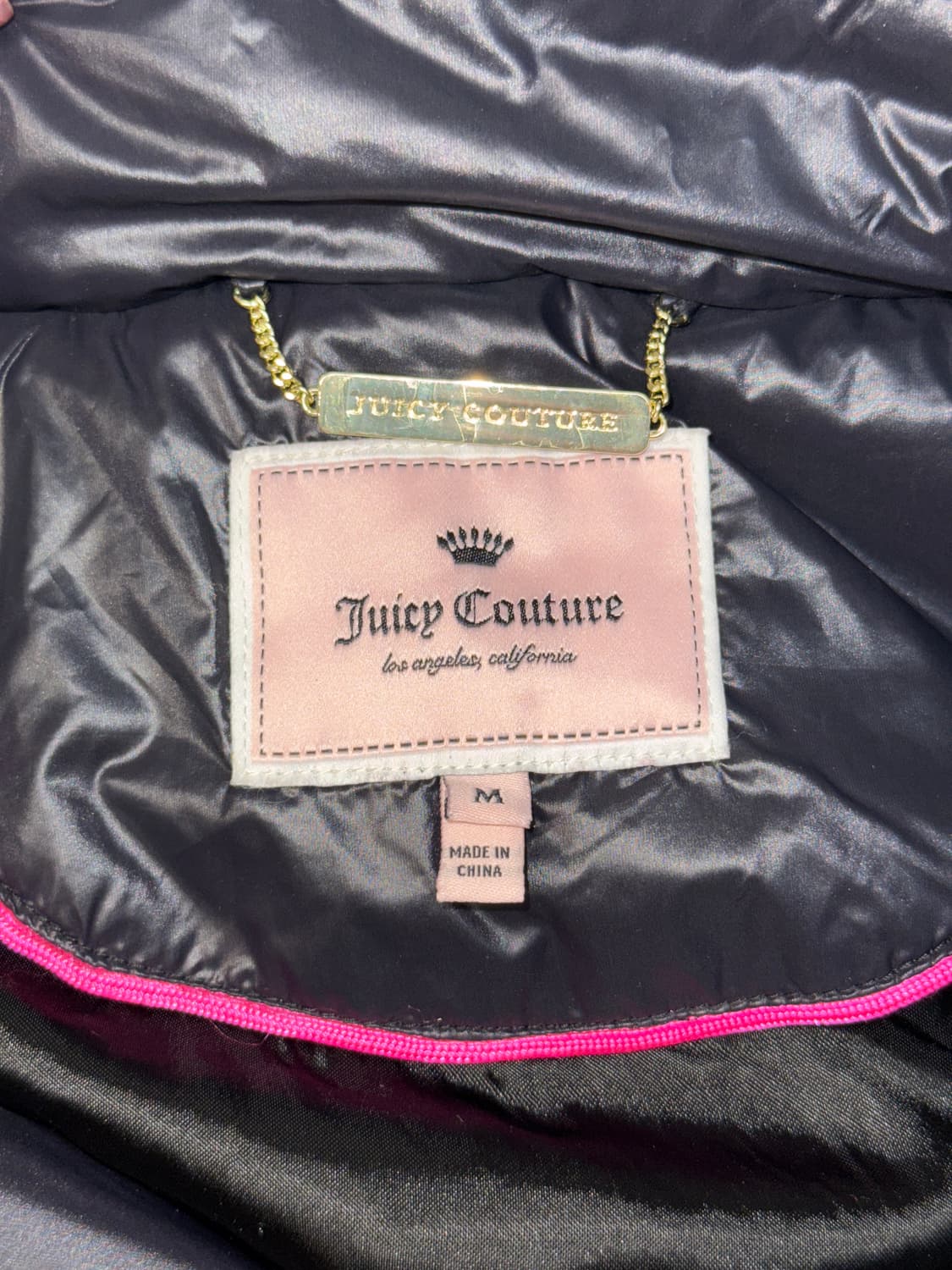 Juicy Couture black quilting fur hood 패딩 상품이미지4