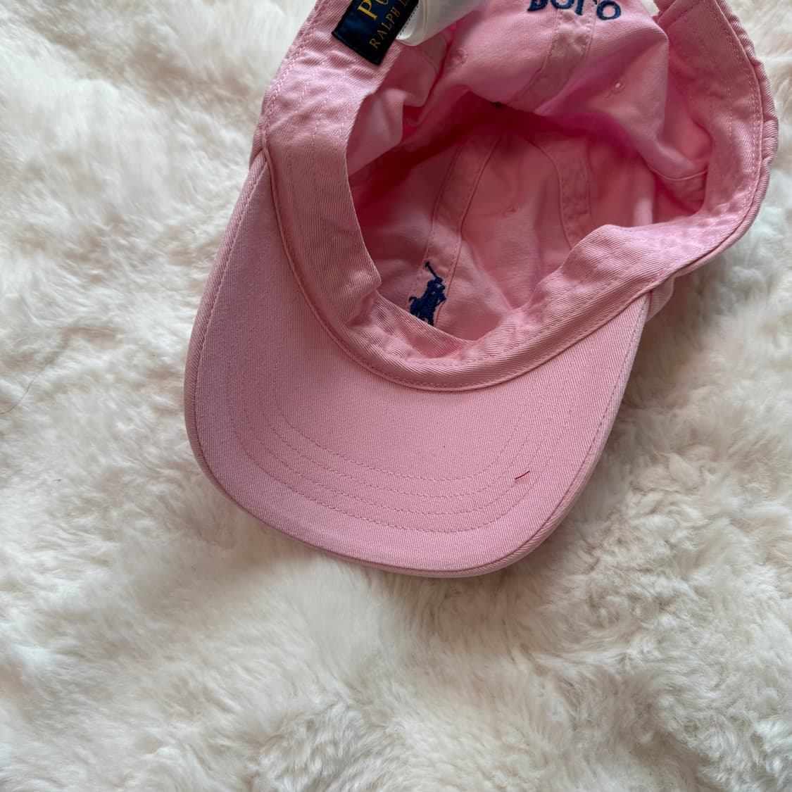 폴로 랄프로렌 핑크 코튼치노 볼캡  상품이미지3