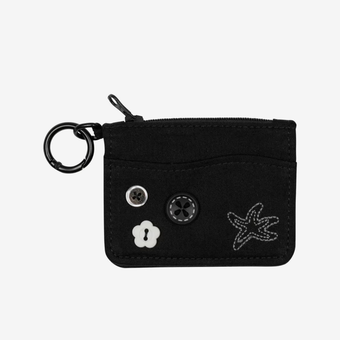 TCM button card wallet (black) 상품이미지1
