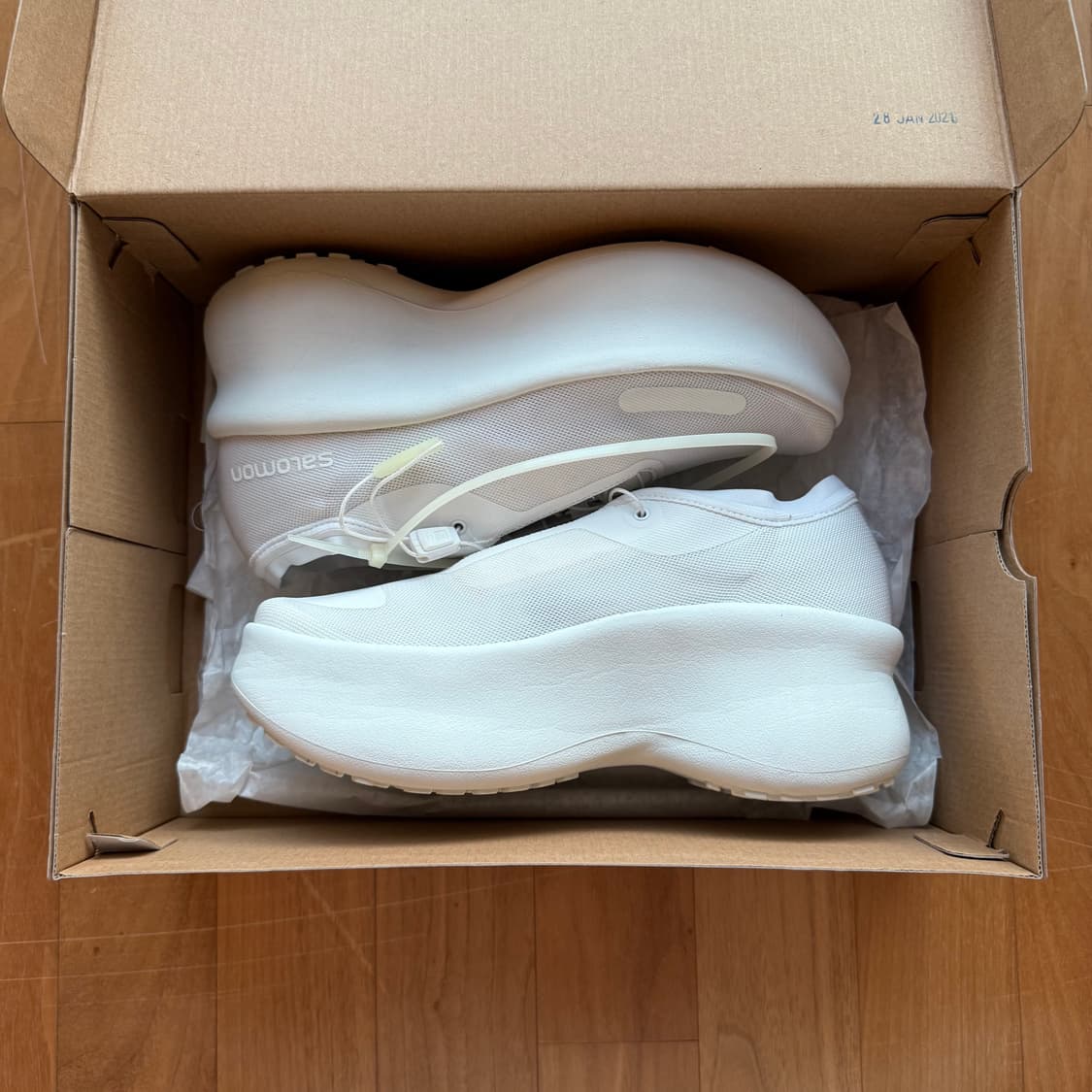 270 살로몬 x 꼼데가르송 센스 필 플랫폼 화이트 상품이미지1