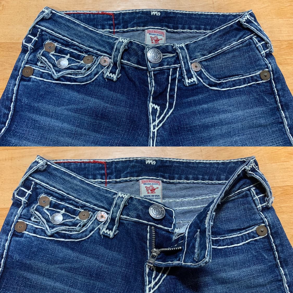 TRUE RELIGION 트루릴리전 빌리 슈퍼 T 데님팬츠(24사이즈) 상품이미지6