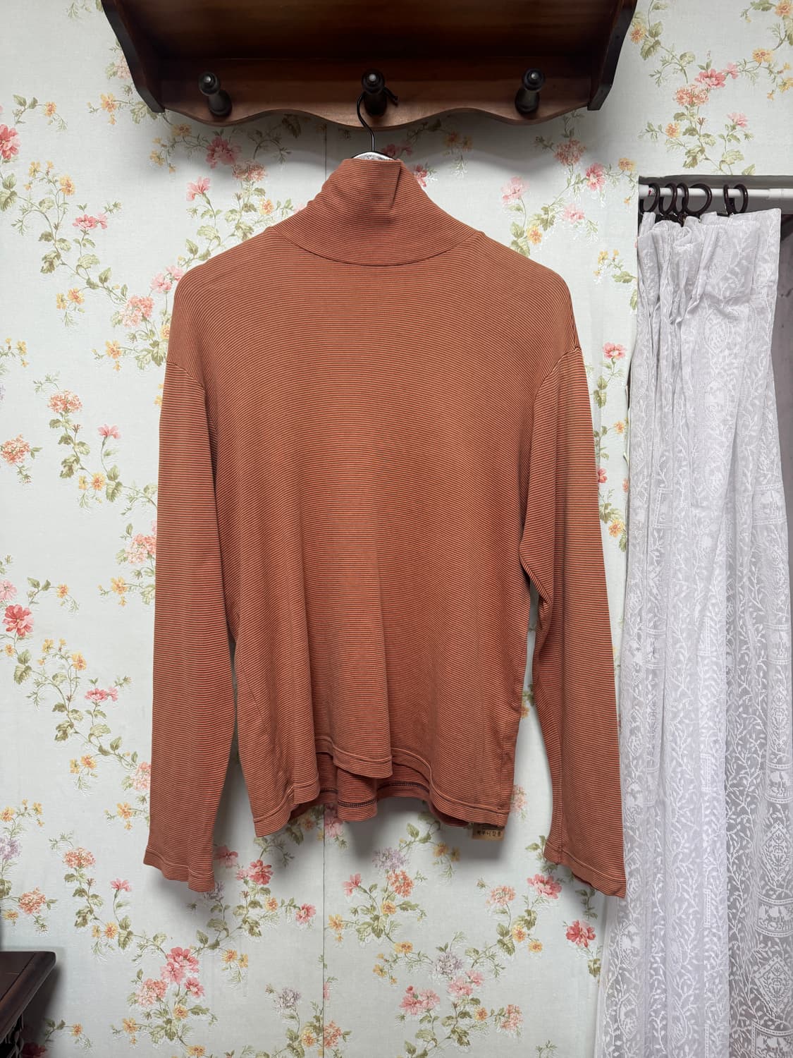 오렌지 스트라이프 목폴라 상품이미지1