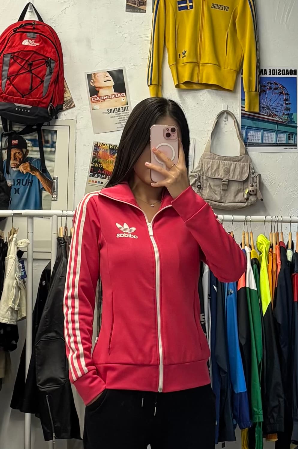 아디다스 핫핑크 레오파드 유로파 트랙탑  져지 XS 상품이미지1