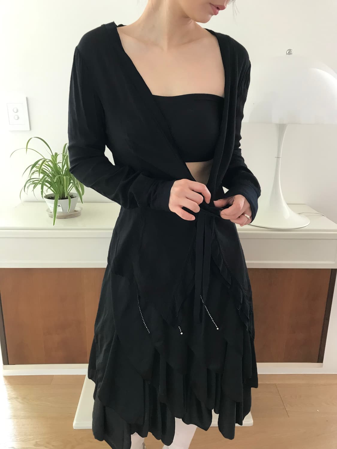 vintage strap cardigan 상품이미지1