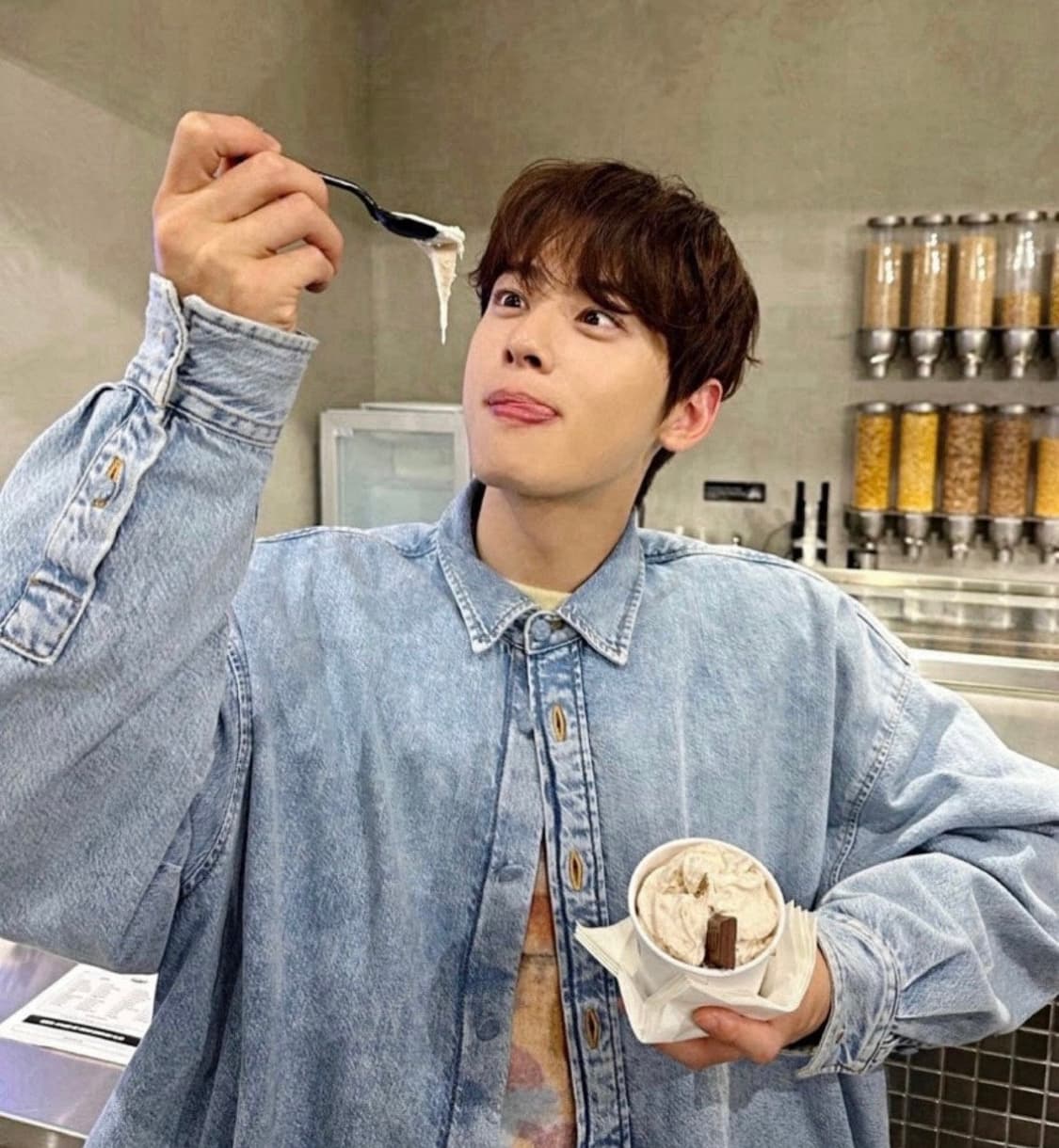아크네 스튜디오 아크네 버튼업 오버사이즈 데님 남여공용 상품이미지7