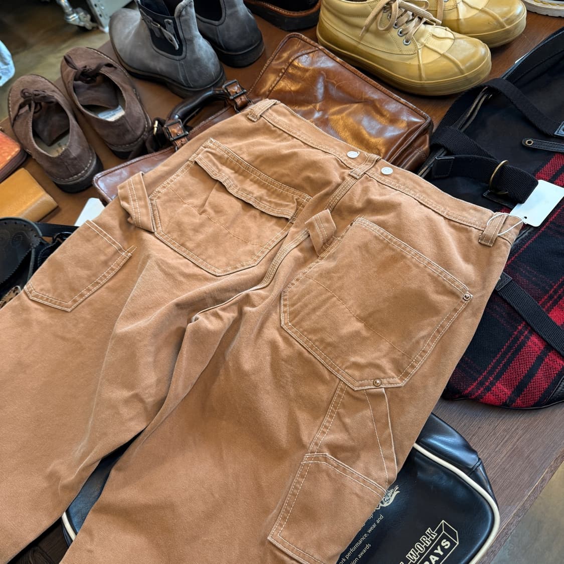 RNA 일본 브랜드 더블니 카펜터 캔버스 팬츠 33 32 상품이미지6