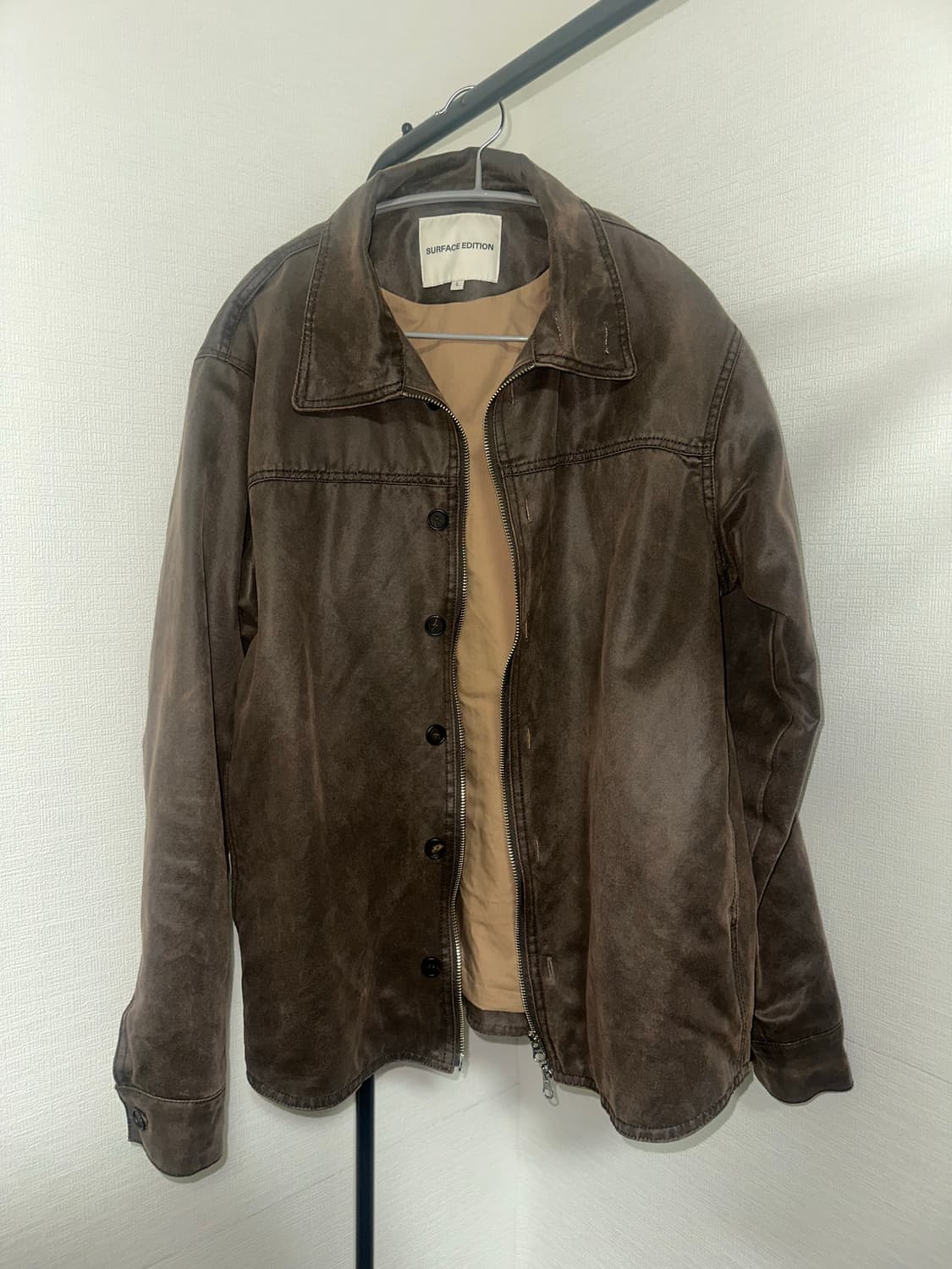 서피스 에디션 - 버튼 셔츠 자켓 브라운 L 상품이미지3