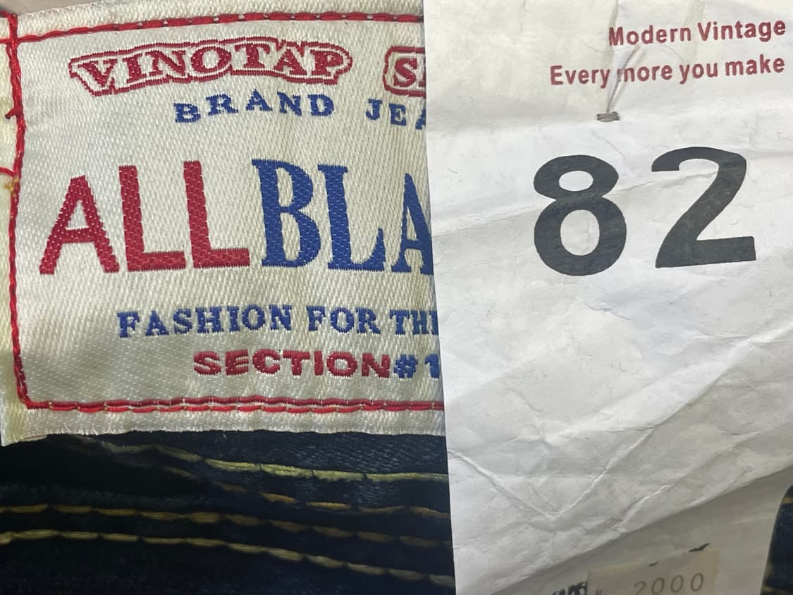 ALL BLACKS 남성 빈티지 데님 청바지 새상품 2벌 30사이즈 상품이미지5