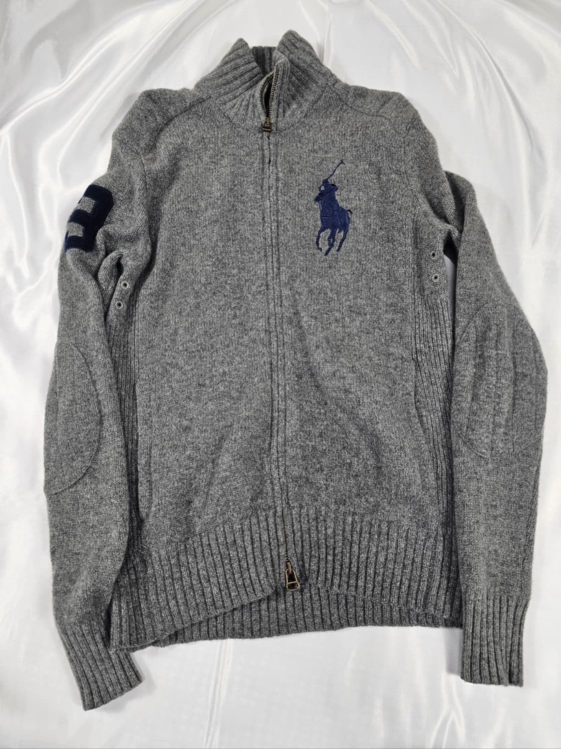 폴로빅포니니트집업 상품이미지1