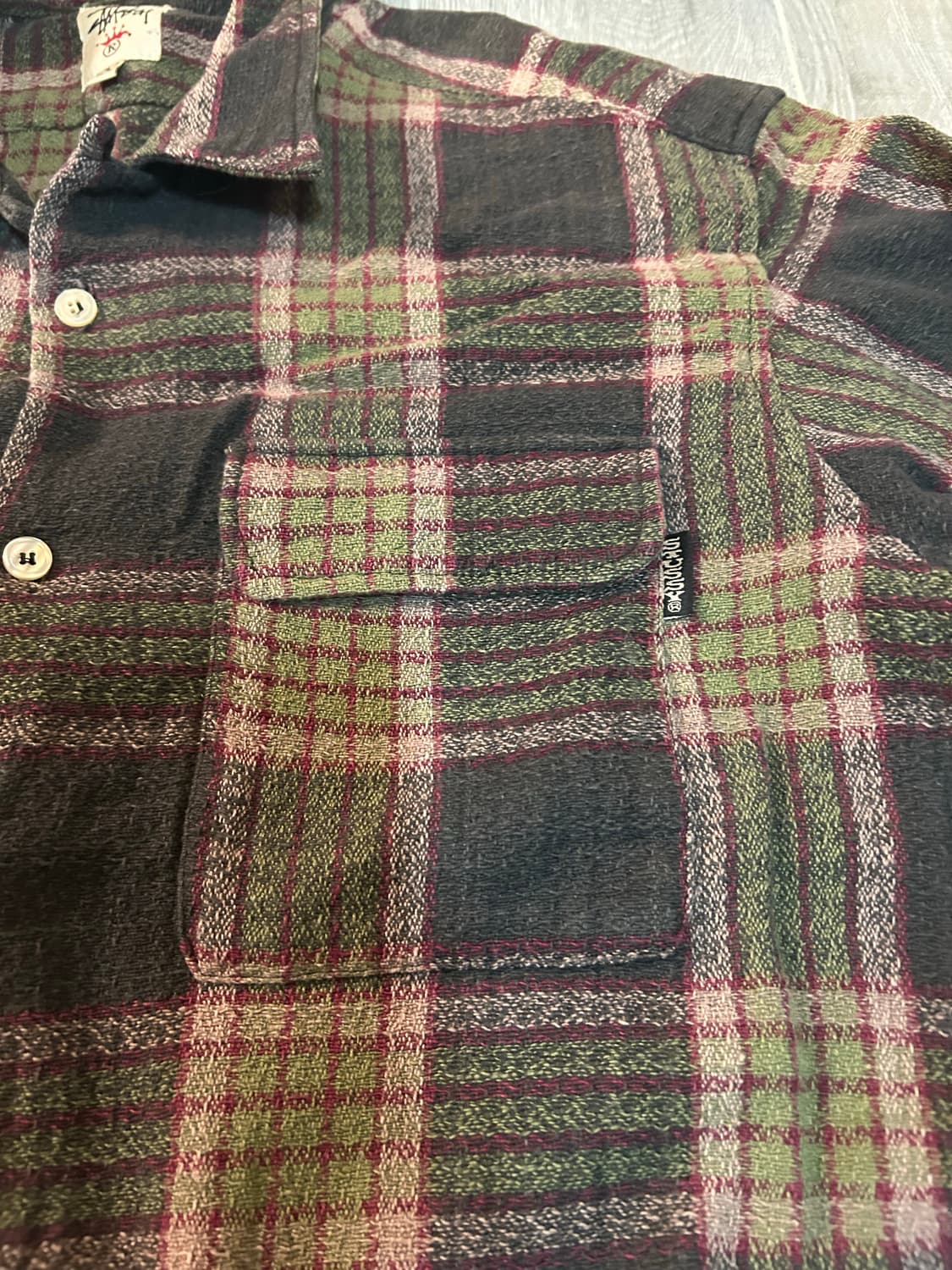 90s 스투시 크라운택 셔츠 m 상품이미지4