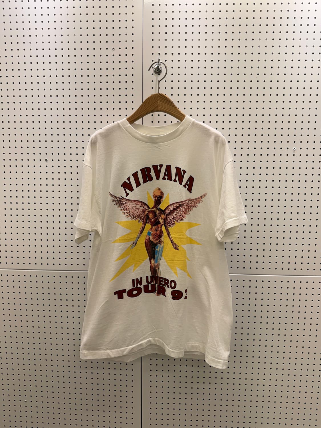 빈티지 너바나 밴드 1993 월드투어 반팔 티셔츠 U1235 상품이미지2