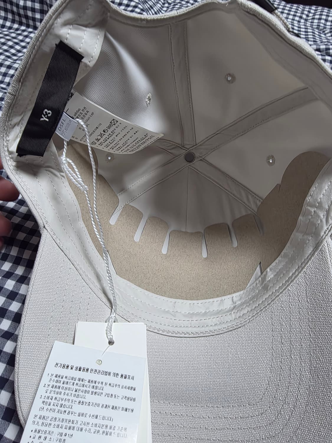 (새상품) Y-3 로고캡 Talc 상품이미지4