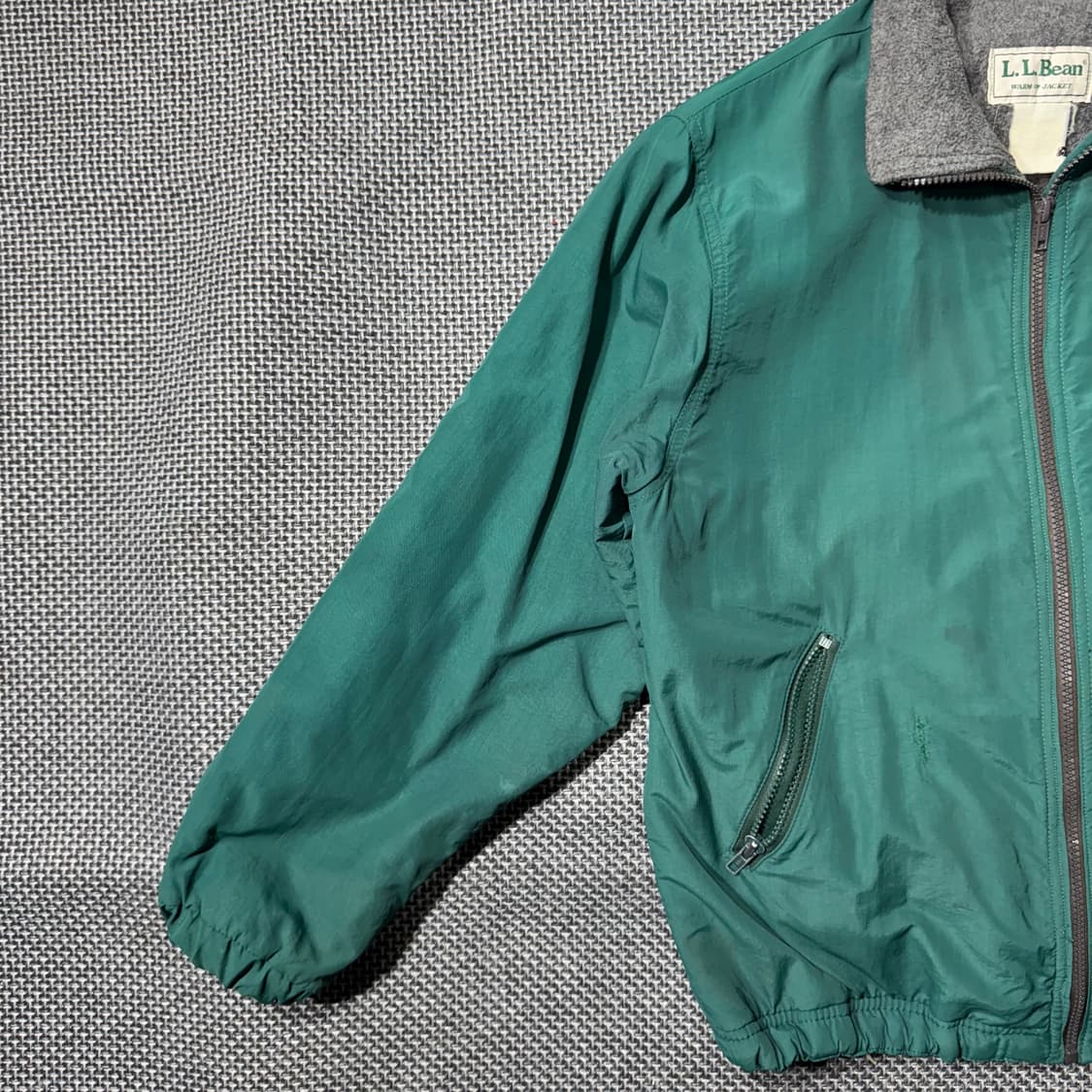 80s 엘엘빈 웜업 자켓 그린 ( 105/OLD-8283 ) 상품이미지5