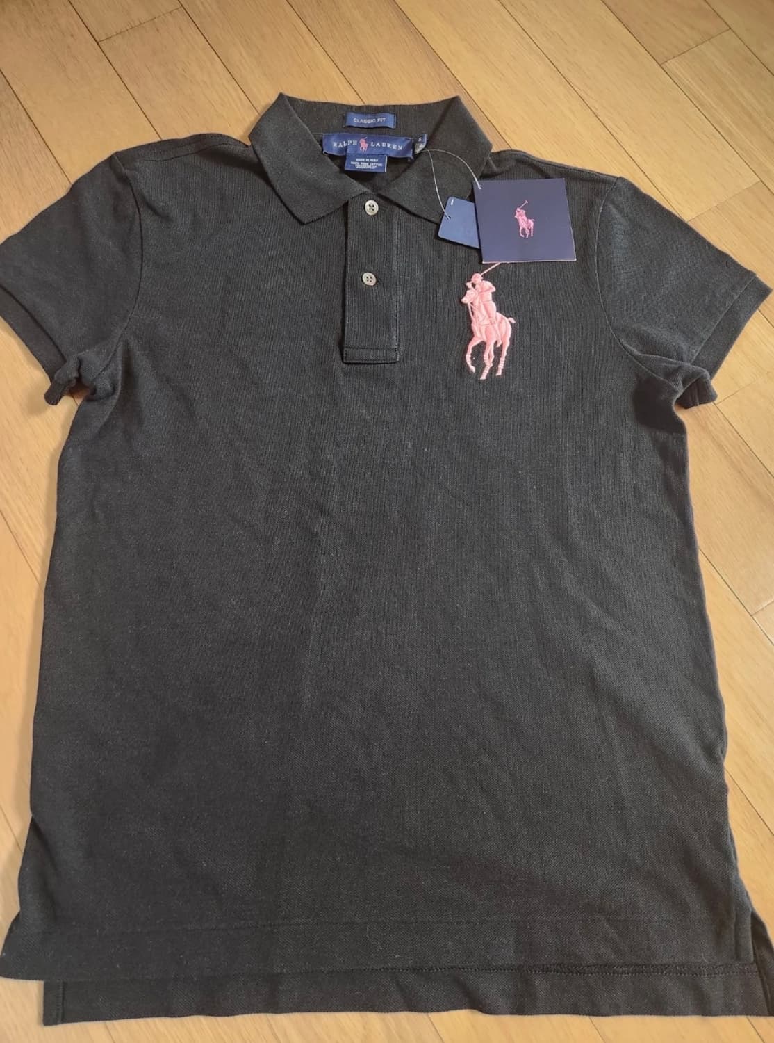 랄프로렌 빅포니 반팔 카라티 S 블랙 상품이미지1