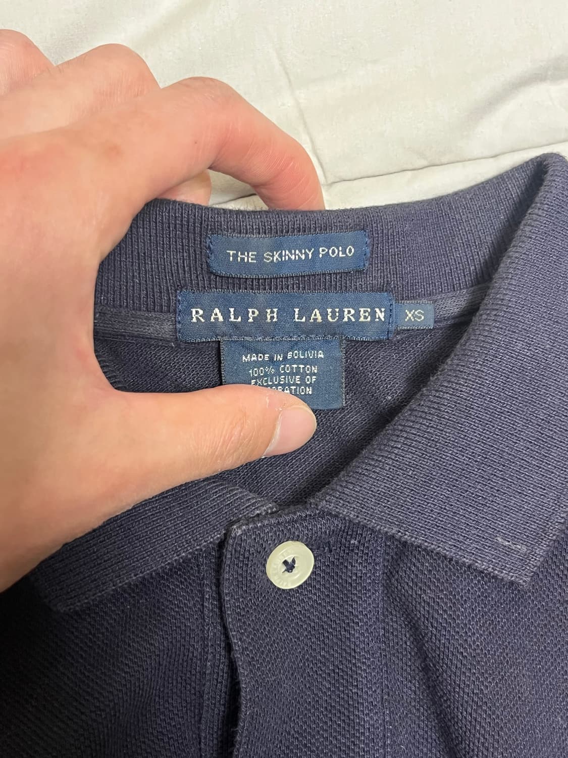 폴로 랄프로렌 네이비 카라티 XS 상품이미지3