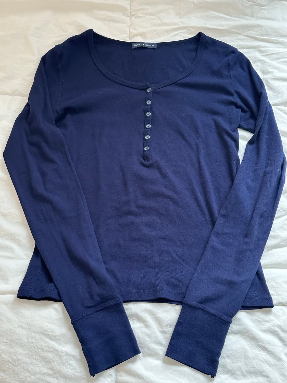 브랜디멜빌 긴팔 티셔츠 네이비 상품이미지2