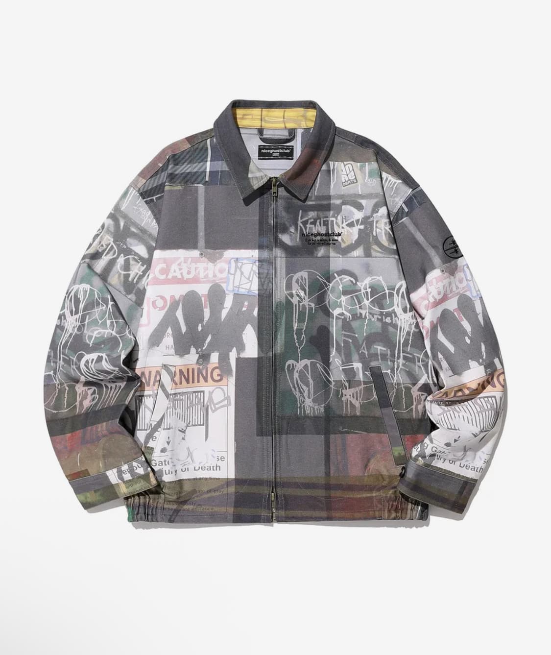 나이스고스트클럽 심볼 디지털 프린트 집 자켓 나이트 멀티 L 상품이미지4