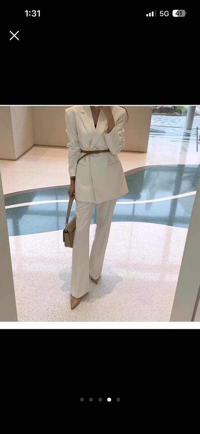 새옷 더제이수 아이보리 수트 셋업 (바지만 구입도 ok) 상품이미지3