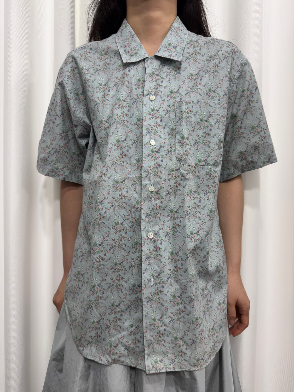 flower printing shirt 상품이미지1