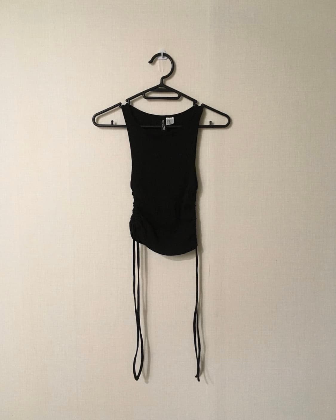 shirring point black sleeveless 상품이미지1